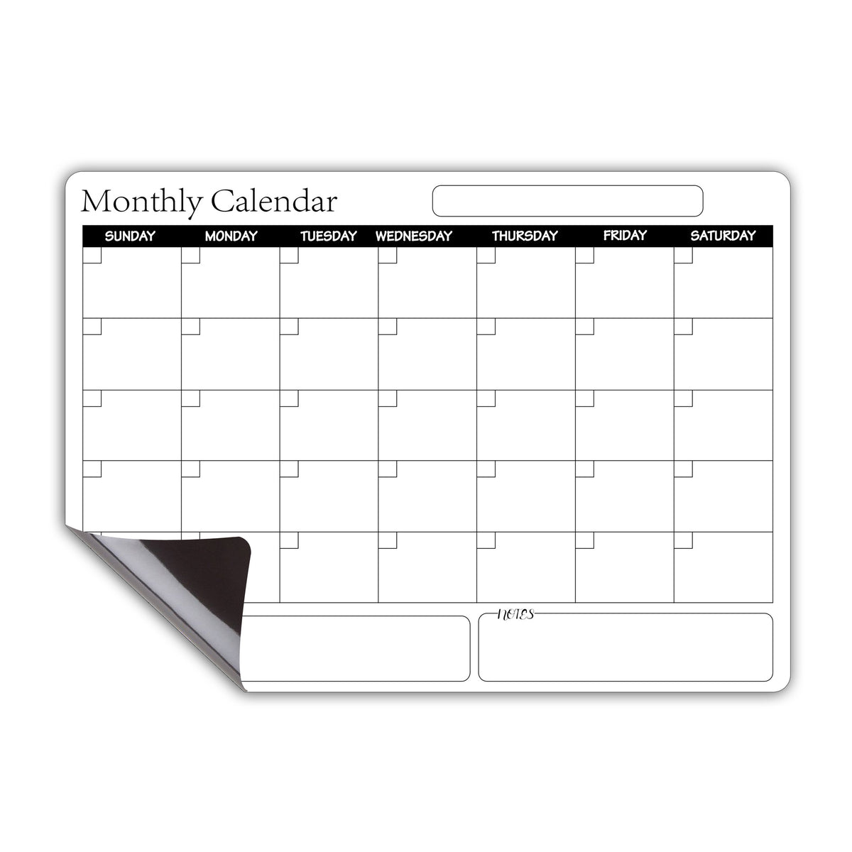 Magnetische A3 whiteboardkalender – Uitwisbaar en Herbruikbaar