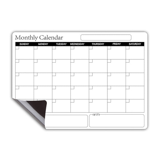 Magnetische A3 whiteboardkalender – Uitwisbaar en Herbruikbaar